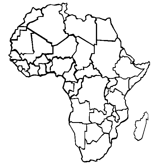Africa Coloring Page | Color African Continent